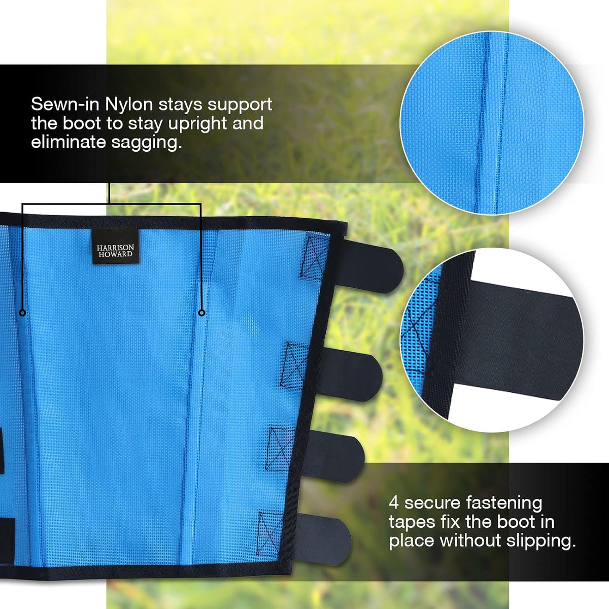 Loose Fitting Fly Boots UV-Protective Extra Tough Mesh Ventilated Four Fasteners Stay-on Design Protect Horse Legs &