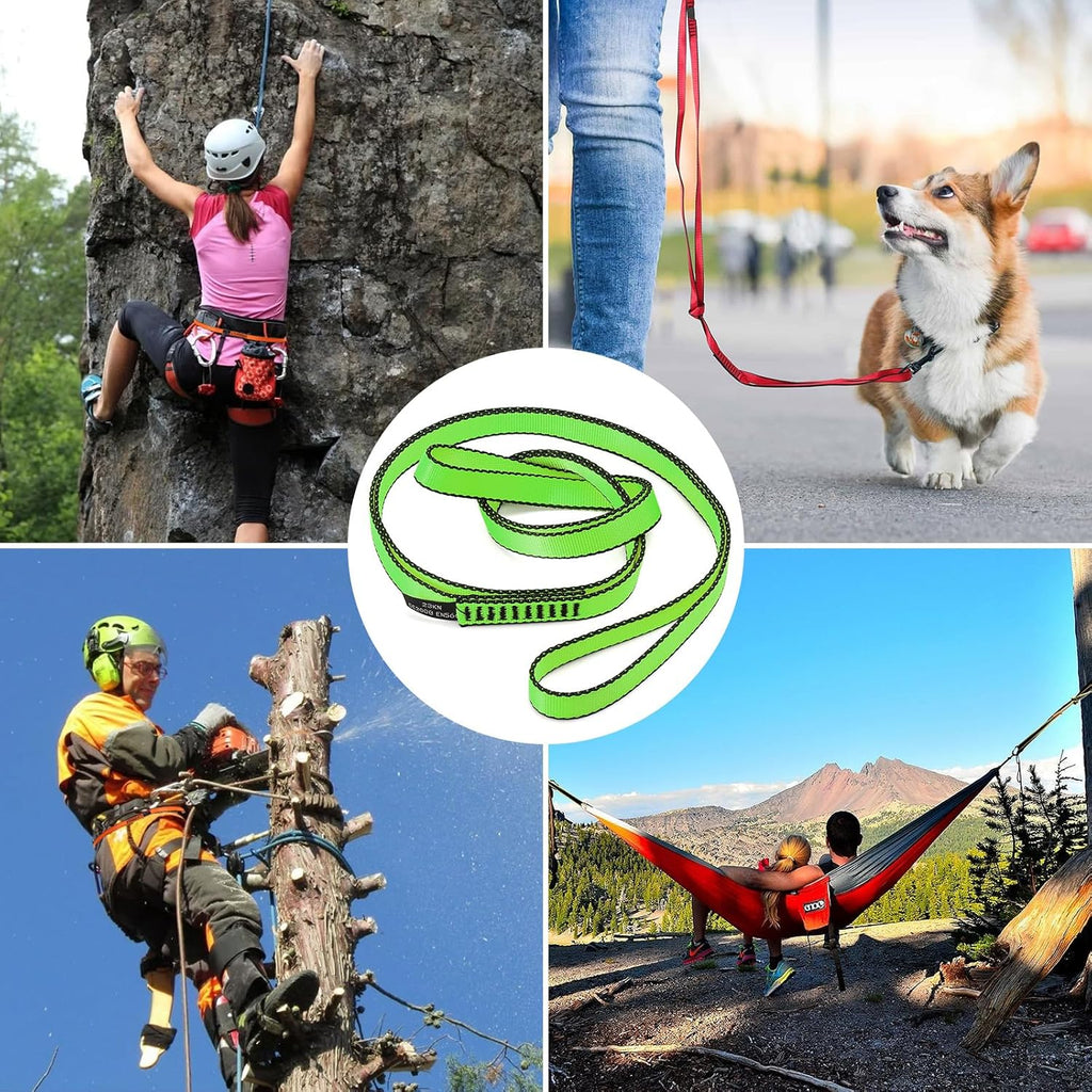 18mm Nylon Climbing Sling Runner 23KN-CE2008 EN566 Certified Webbing Straps | Climbing Sling for Rock Climbing
