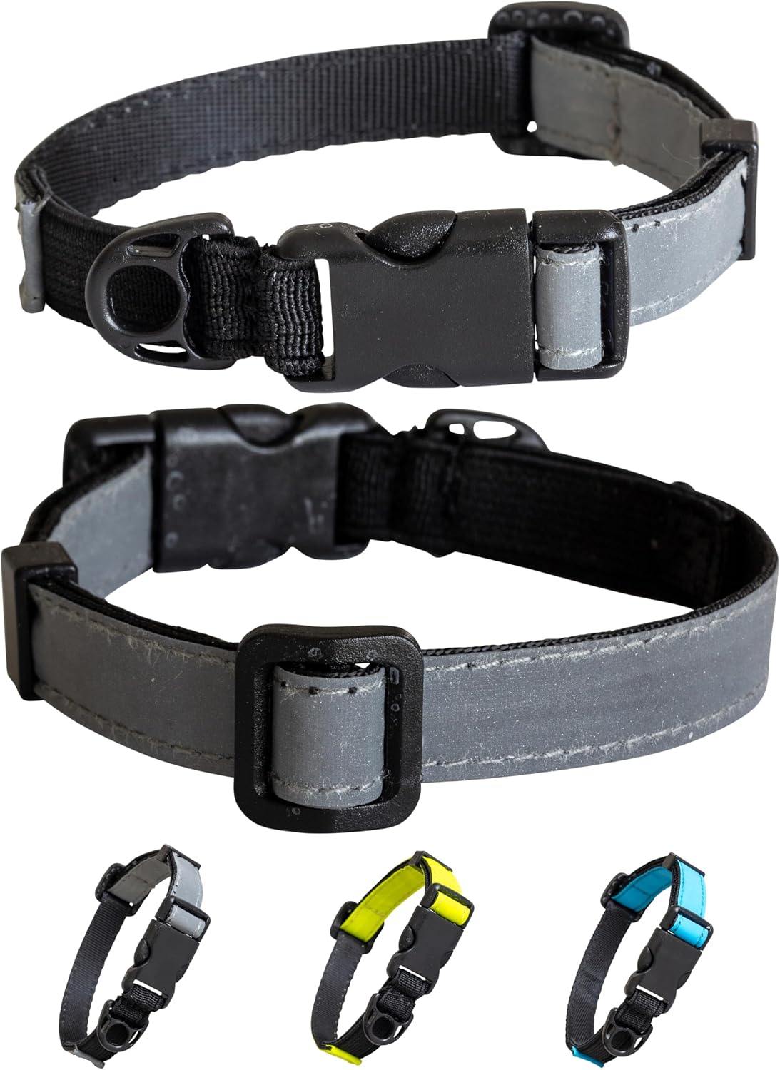 Reflective Silver Stretch Cat Collar – Escape-Safe Alternative to Breakaway