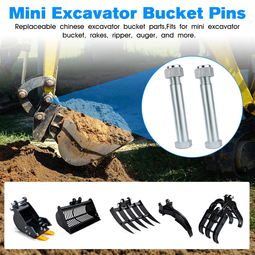 25MM Mini Excavator Pins Replaceable AGT Chinese Mini Excavator Bucket Bolt