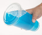 Cup series, 32oz Clear Plastic cups with Flid lids with X hole 25sets