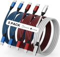 USB C to USB C Cable Nylon Braided 60W 3/3/6/6/10 FT USB Type C Fast Charging Cable for iPhone 17/17 Pro