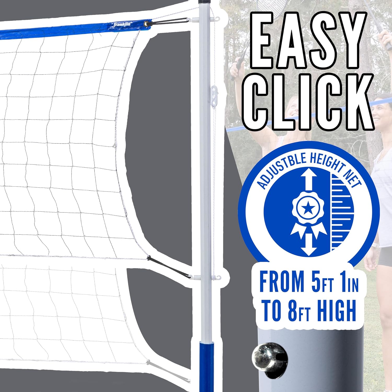 Volleyball + Badminton Sets - Beach + Backyard Game Set - Volleyball, Pump, Badminton Rackets, Birdies, Net + Poles