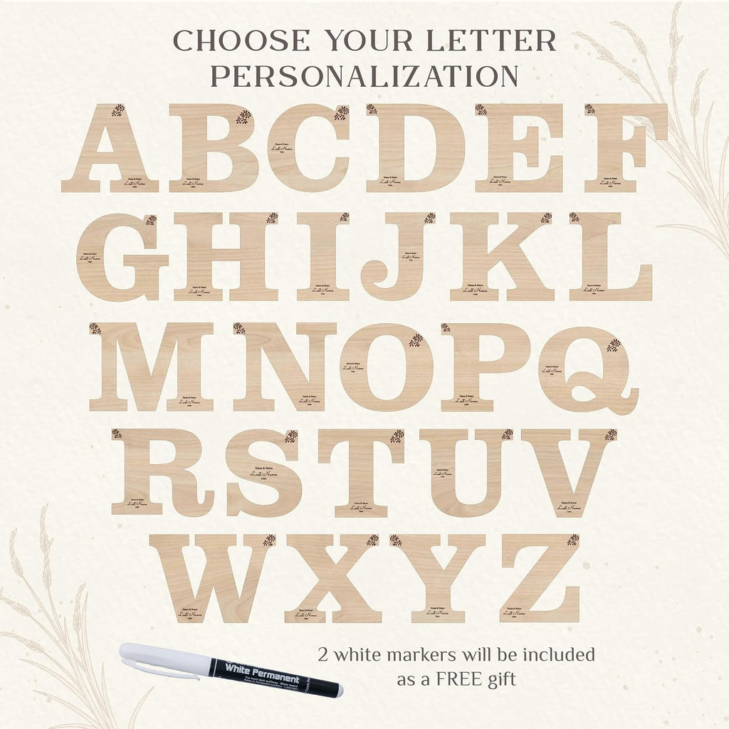 Personalized Wood Letter | Wedding Guest Book | Alternative Guest Book | Wedding Accessories | Wood Book Sign Decor |