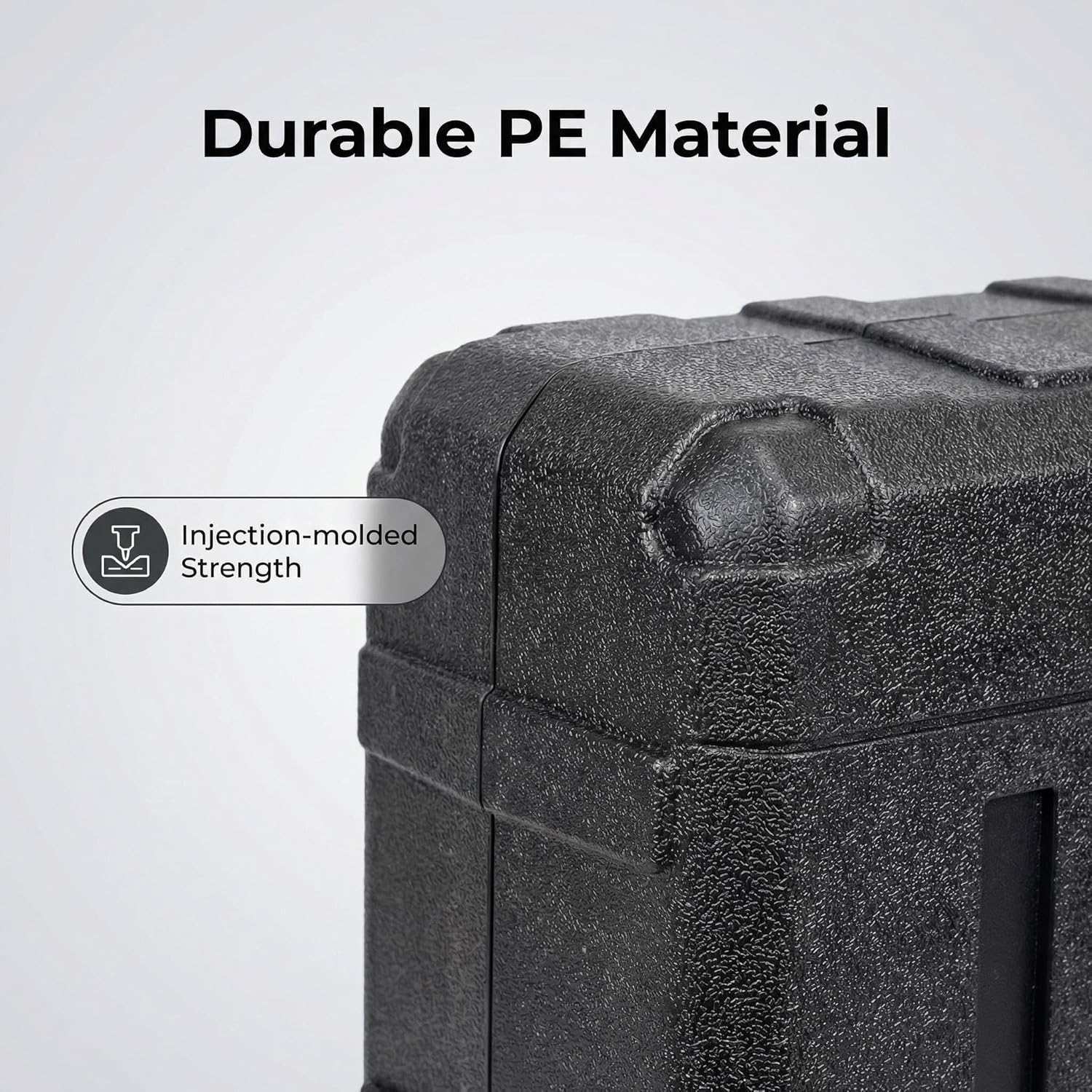 5U Rack Case 13.7" | Complete Wireless System Case, Adjustable Rails 9"–13", Extra-Deep Lids, Watertight PE