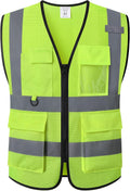 Safety Vest for Men Women Hi Vis Vest with Pockets Mesh High Visibility Vests