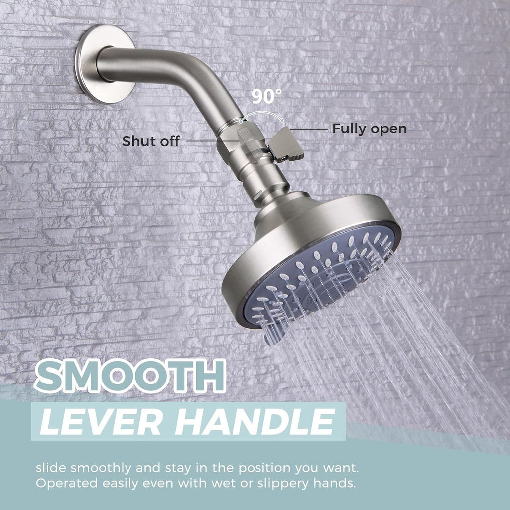 Aomasi Water Flow Control Valve with On Off Switch, Brushed Nickel