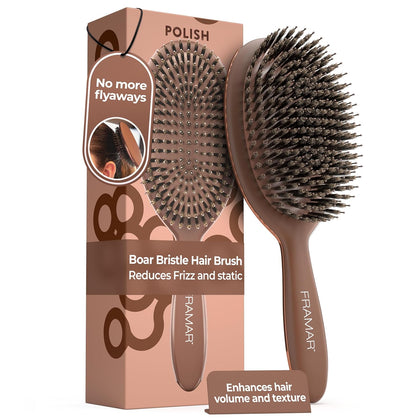 Soft Boar Bristle Hair Brush For Women, Boars Hair Brush For Women | Boar Brush For Fine Hair, Hairbrush For Fine