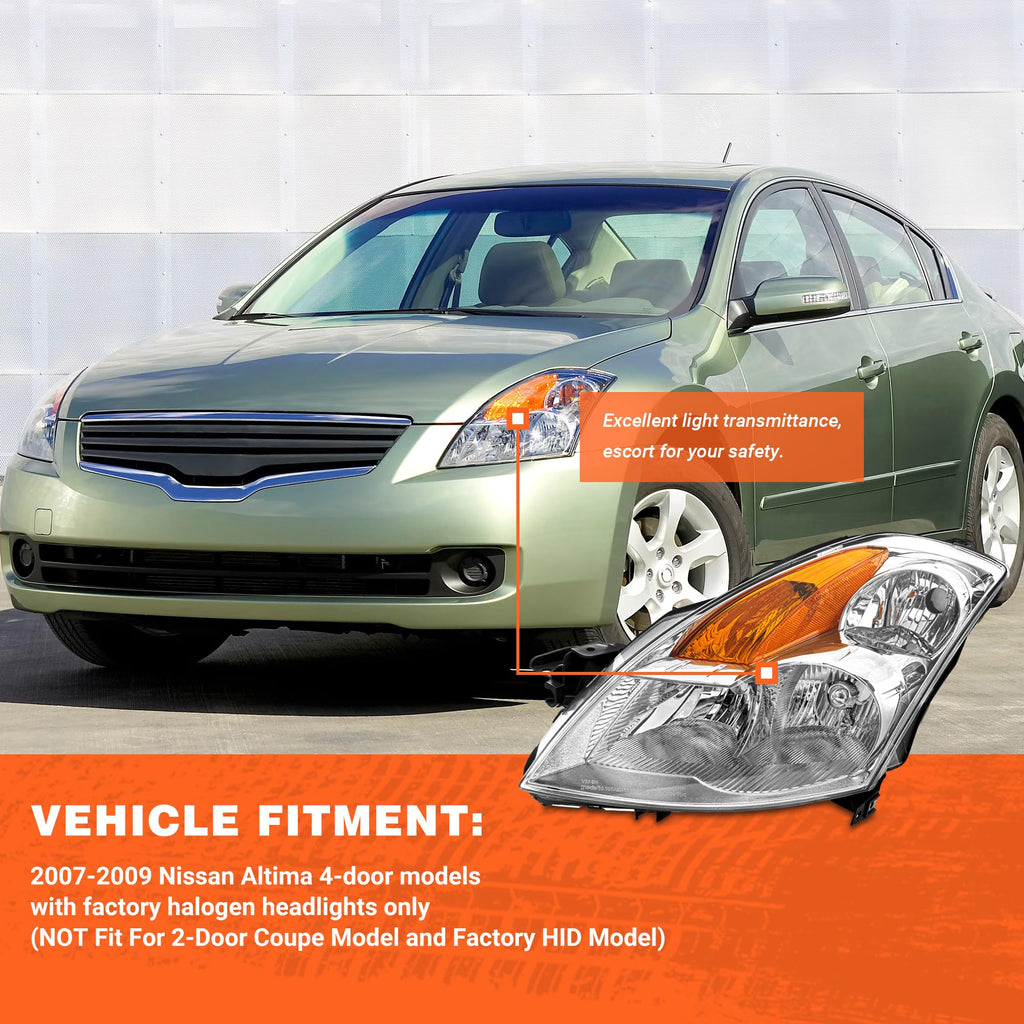 for 2007-2009 Nissan Altima Headlights Assembly