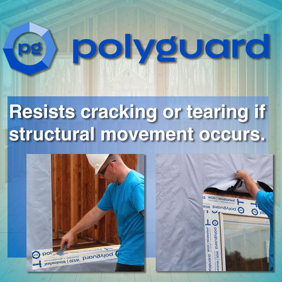 WindowSeal Window and Door Flashing Tape, 4 in x 100 ft Roll, 20 mil Thick, Self-Sealing & Self-Adhering Waterproof
