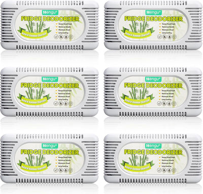 Fridge Deodorizer 6 Pack Activated Charcoal Refrigerator Deodorizer
