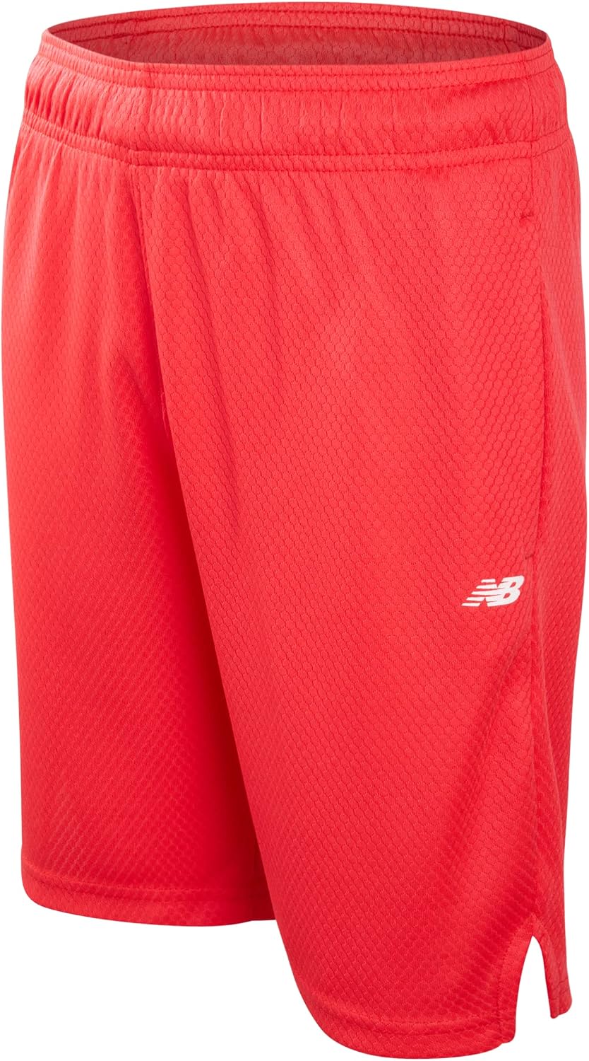 Boys' Active Shorts - Performance Gym Shorts with Pockets - Kids' Mesh Athletic Shorts for Boys' (Size: 4-20)