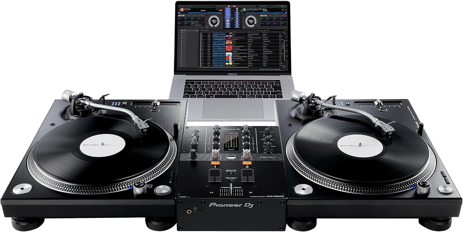DJM-250MK2 2-Channel DJ Mixer,Black | For DJs moving to separates, 2-channel club-style mixer, free rekordbox DVS