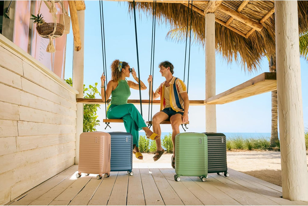 Stratum 3.0 Carry-On Spinner, Airline Approved, Durable Hardside Luggage, Expands 1.5", RightHeight Adjustable