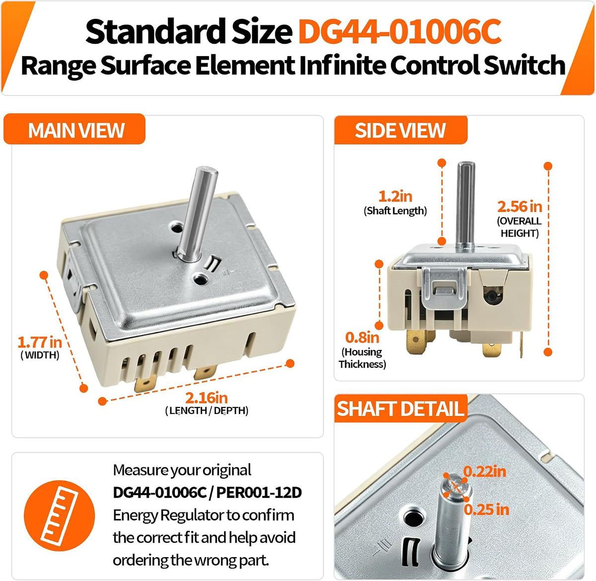 DG44-01006C Range Surface Element Infinite Control Switch