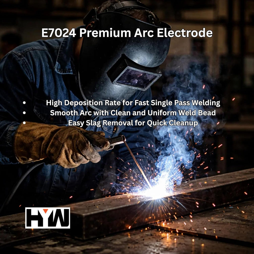 E7024 Premium Arc Stick 1/8" Electrodes 14" Welding Rods 10 Pound Box