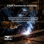 E7024 Premium Arc Stick 1/8" Electrodes 14" Welding Rods 10 Pound Box