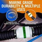 Boat Blower Hose, 3 Inch Marine Exhaust Hose, 10 Ft Flexible PVC Duct