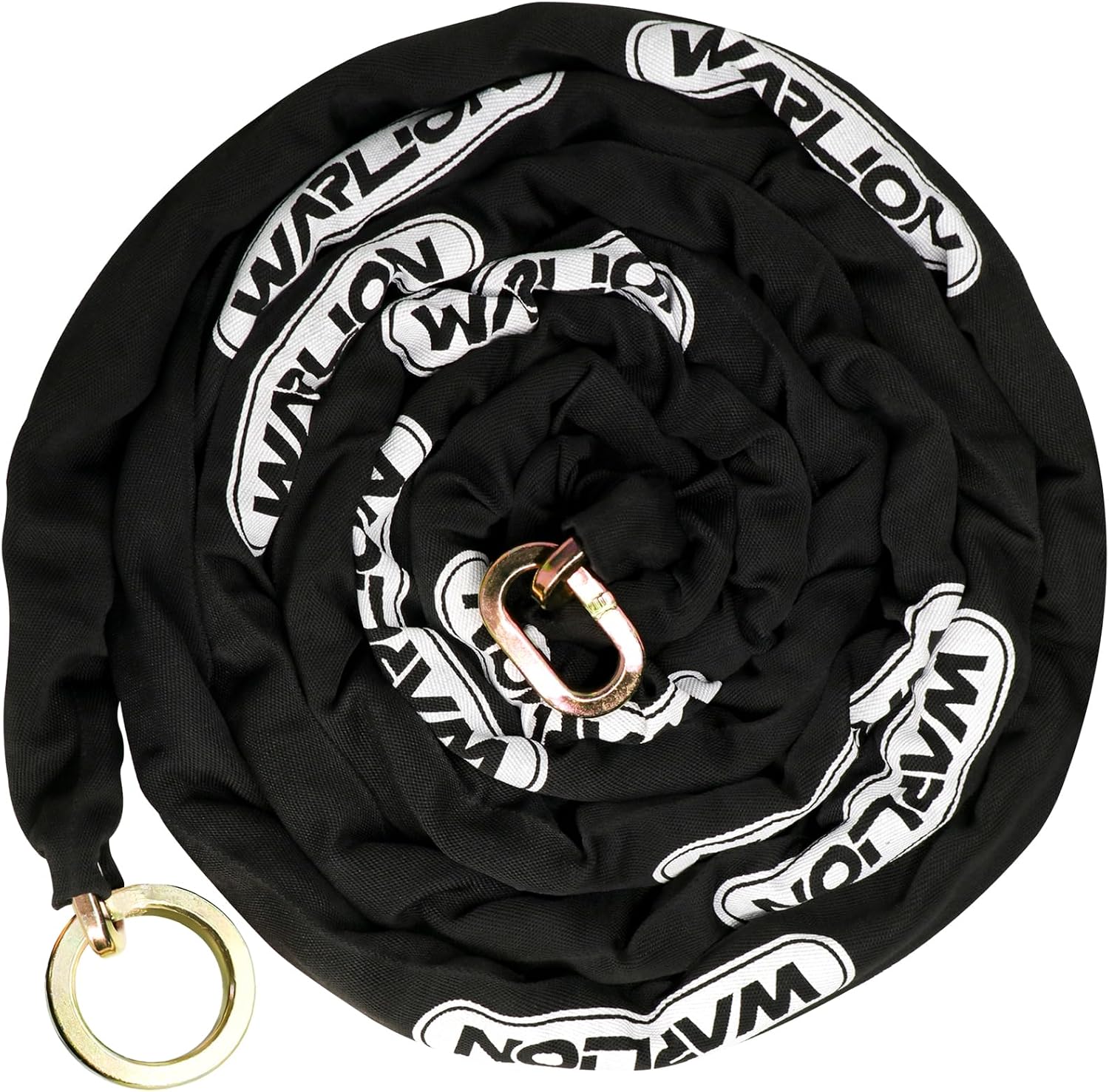 Heavy Duty Security Chain, 15ft x 3/8in (9mm) Thick, Anti-Theft & Cut-Proof Motorcycle Chain with Cinch Ring - Secure