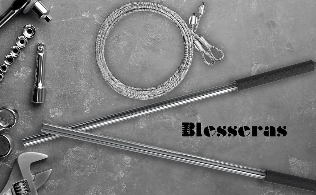 Garage Door Torsion Spring Winding Bar Non-Slip Handle, 1 Pair