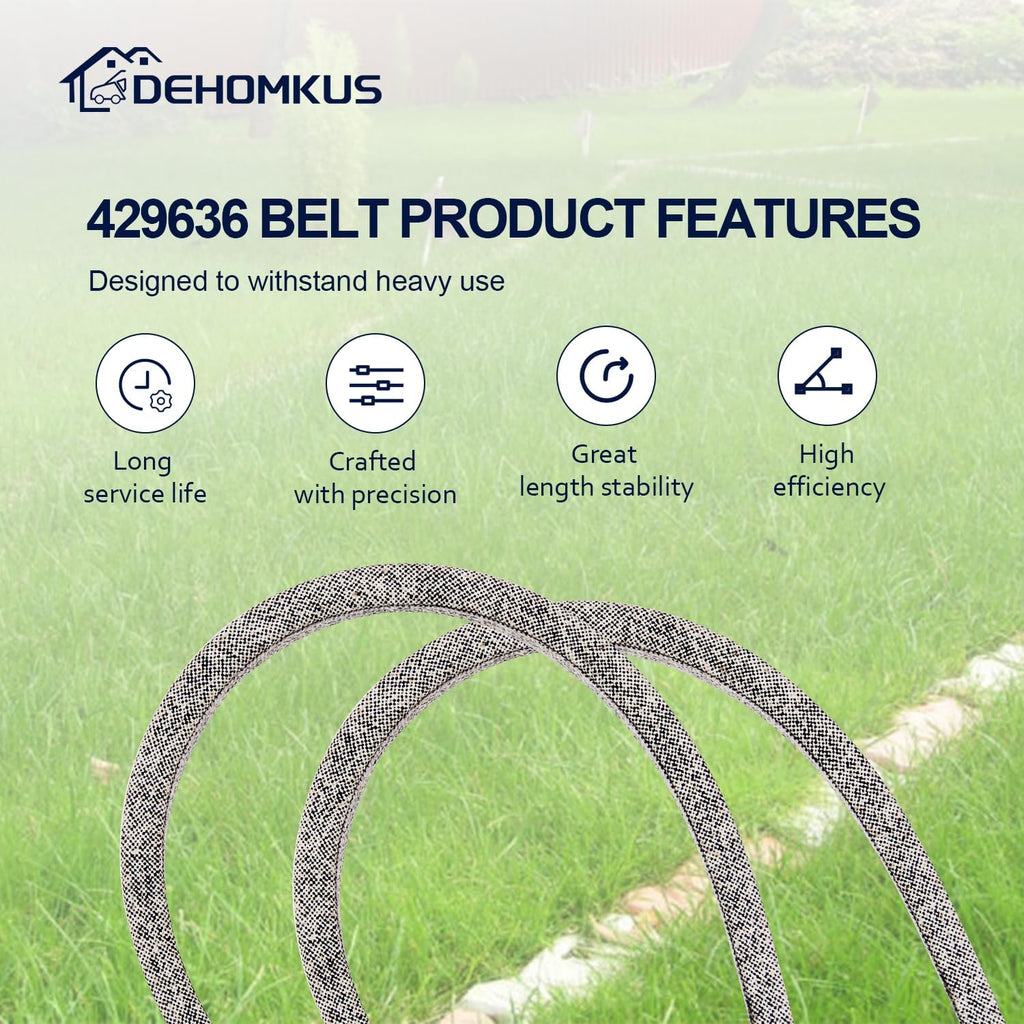 429636 Deck Belt 1/2" x 101" Aramid Cord, Heavy Duty Replacement for Craftsman 42" Deck, Compatible with Husqvarna Poulan AYP YS4500 T2200 DLS 3500 Replaces 532429636 532197253