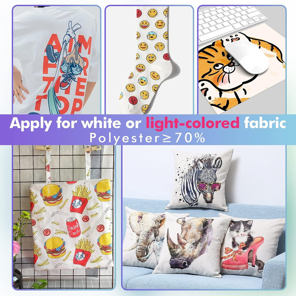 Sublimation Paper 8.5x11 Inch 120gsm 120 Sheets for DIY Mugs T-Shirts | Apply for Personalize Tumbler and Other