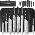 Chef Knife Set with Roll Bag, Sharp Professional Chef Knives Set