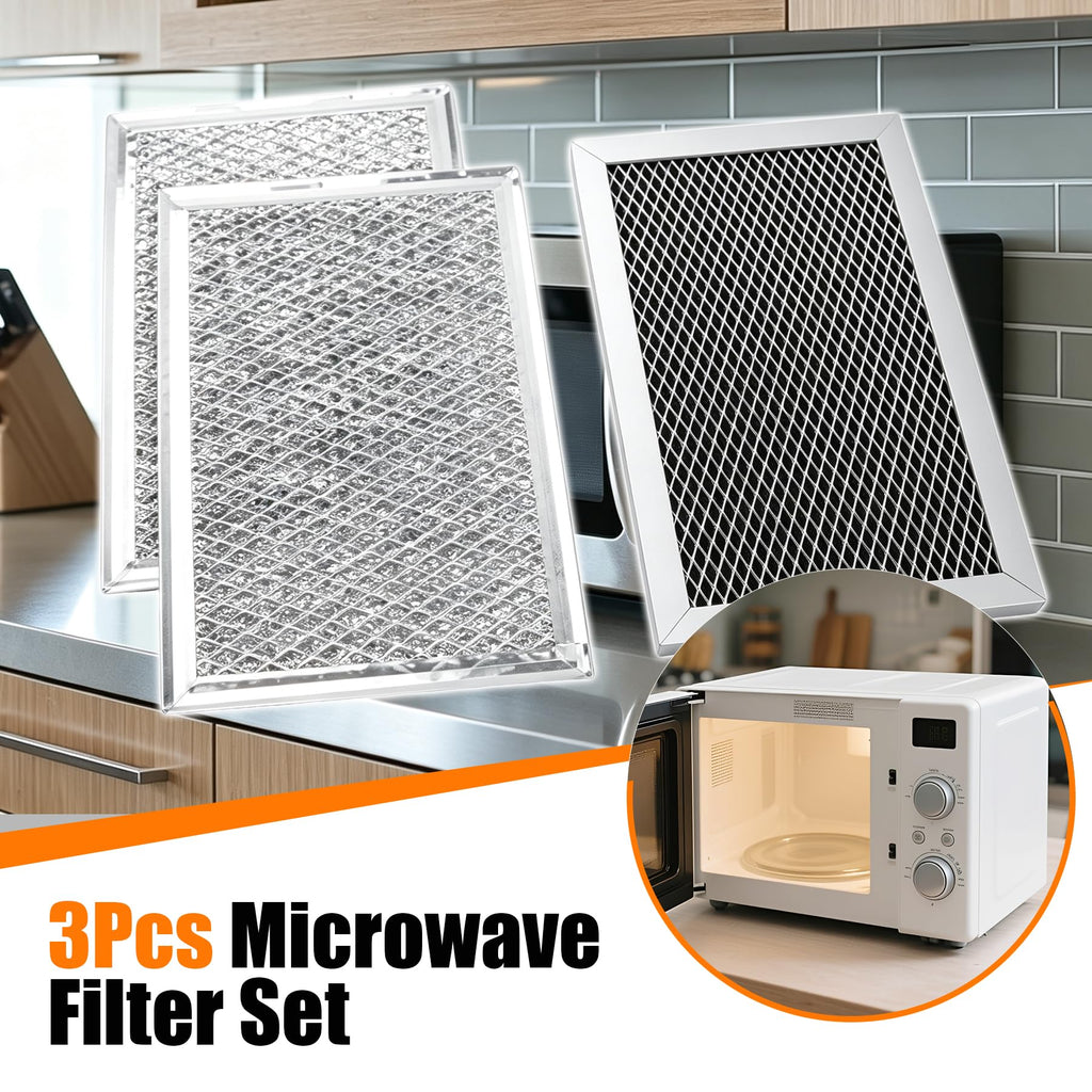 3Pcs Microwave Filter Set Compatible with Microwave JVM6175EK6ES