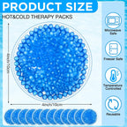 200 Pcs Round Ice Packs Reusable Small Gel Cold Packs Bulk,Blue