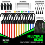 Bungee Cords with Hooks (28-Piece) - Heavy Duty Outdoor Assorted