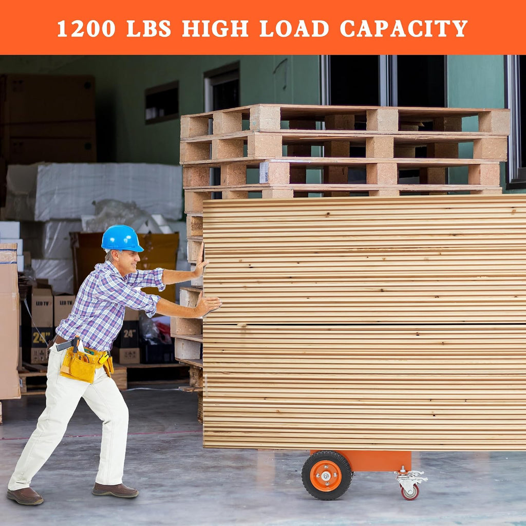 Panel Dolly Heavy Duty Door Dolly Cart 1200LBS Capacity 4 Wheel