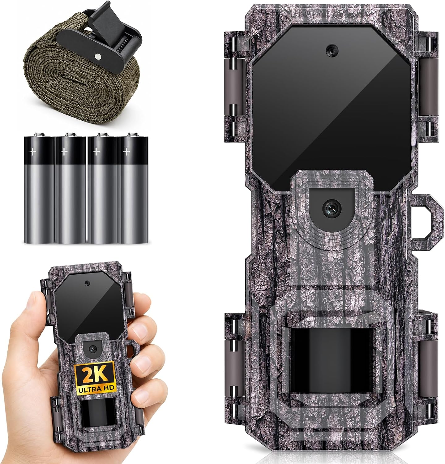 36MP 2K Mini Trail Camera with Secure Mounting, IP66 Waterproof | Game Camera with 0.1s Fast Trigger, Night Vision