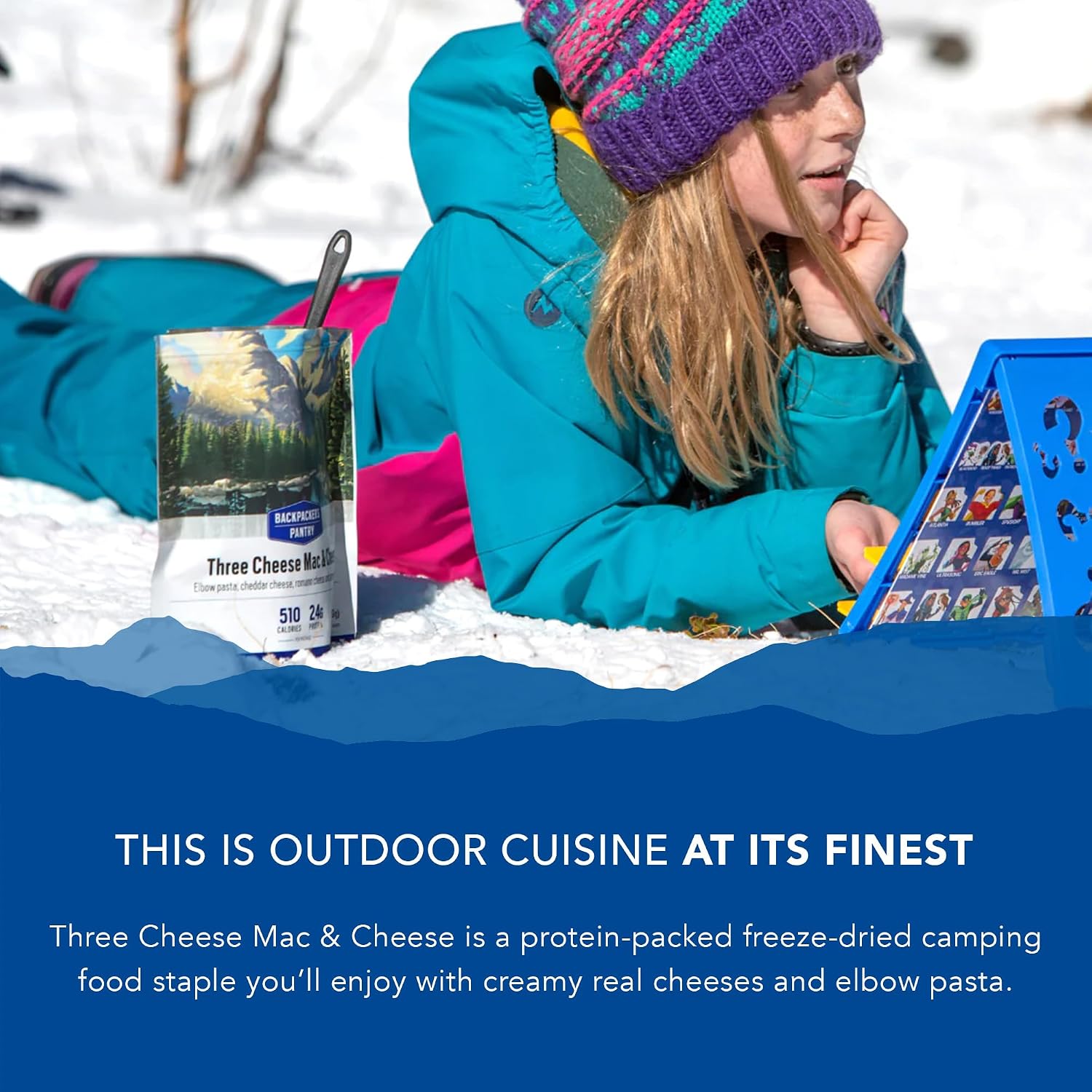 Three Cheese Mac & Cheese | 1-Pack | 24g Protein | 510 Cal | Vegetarian, Nut Free | Made in the USA | Freeze Dried