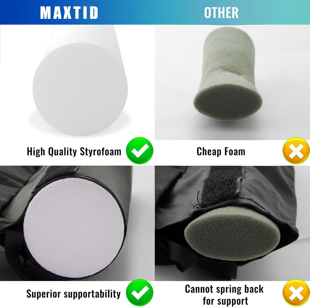Large Door Draft Stopper for Bottom of Doors 36” Under Door Sweep Noise Blocker Black Gap Stoppers Adjustable Doors
