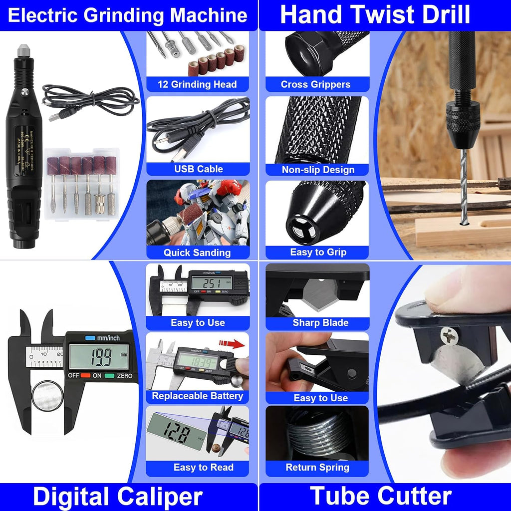 3D Printer Tool Kit, 202 Pcs 3D Printer Accessories Includes Deburring Tool, Removal Tools, Digital Caliper, Cutting
