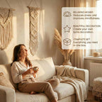 Macrame Kits for Adults Beginners with 126 Macrame Supplies and 7 Projects E-Book: DIY Macrame Kit with 165 Yards