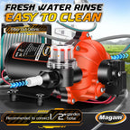 12V Washdown Pump Kit with 7.5 GPM & 80 PSI for Boats, RVs