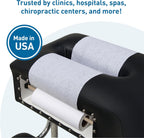 Medical Exam Table Paper, 18 in. x 125 ft. [12 Rolls] - Premium Crepe White Paper Roll - Disposable Table Sheet Cover