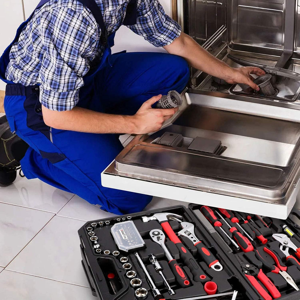 325 Piece Home Repair Tool Kit, General Home/Auto Repair Tool Set, Toolbox Storage Case with Drawer, General