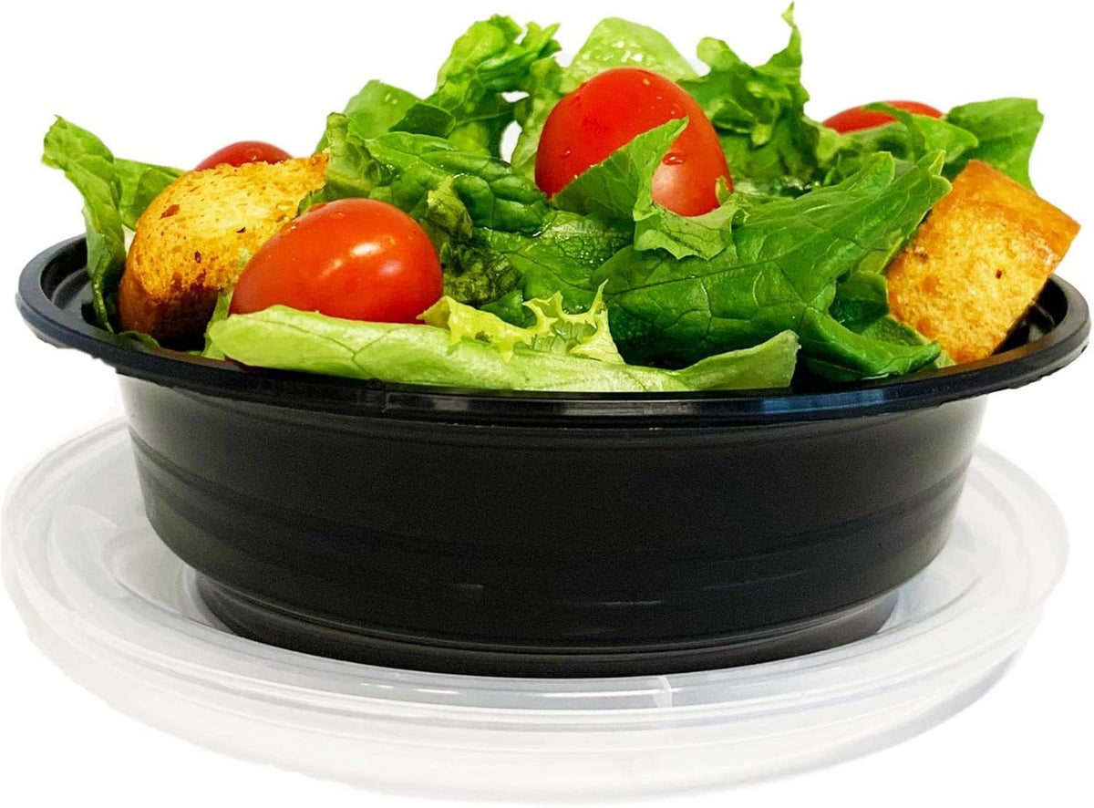 Meal Prep Bowls w/Lids - 50 Pack (16 oz) To Go Containers