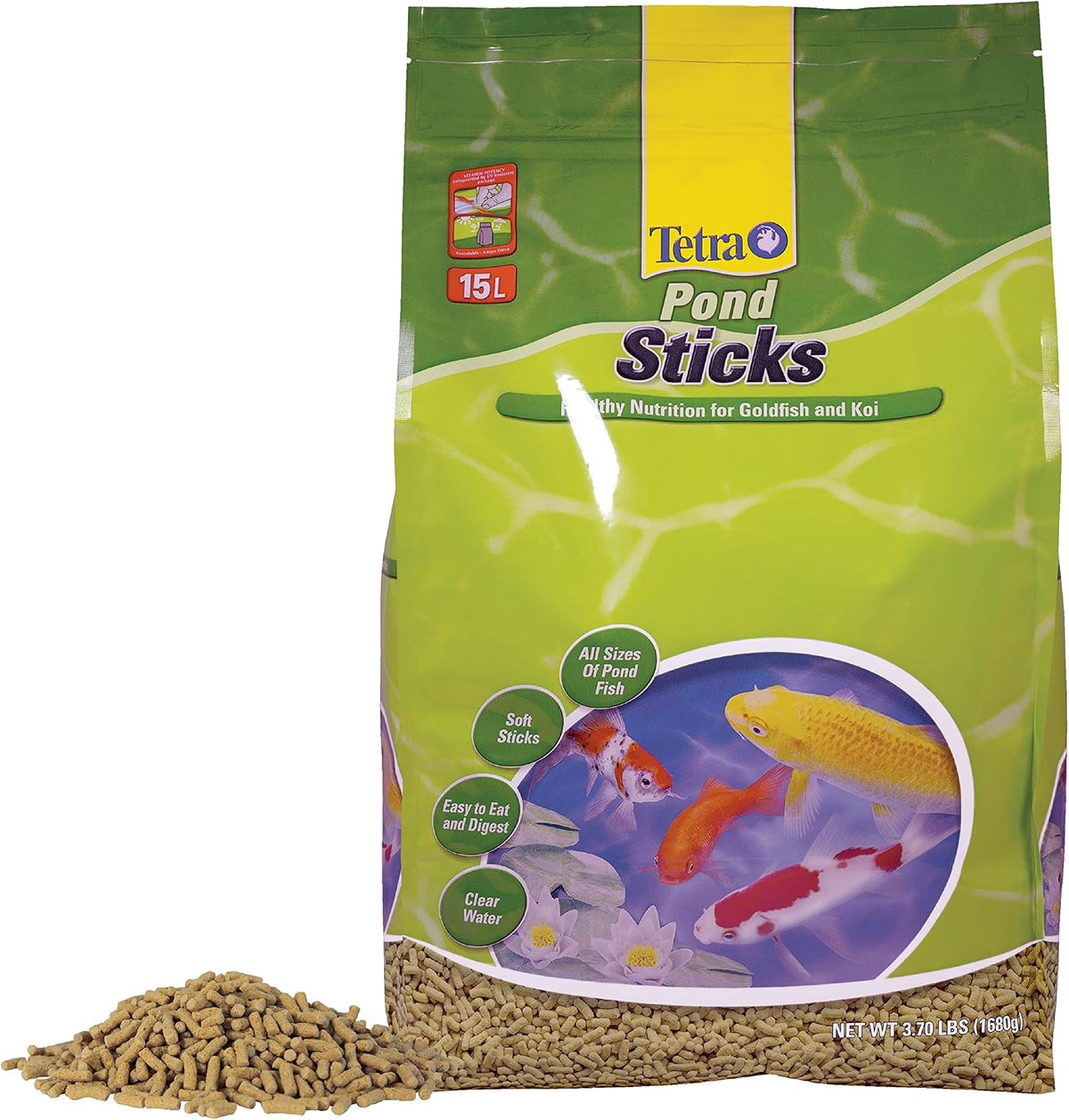Pond Sticks Fish Food For Goldfish & Koi, 3.70 lbs