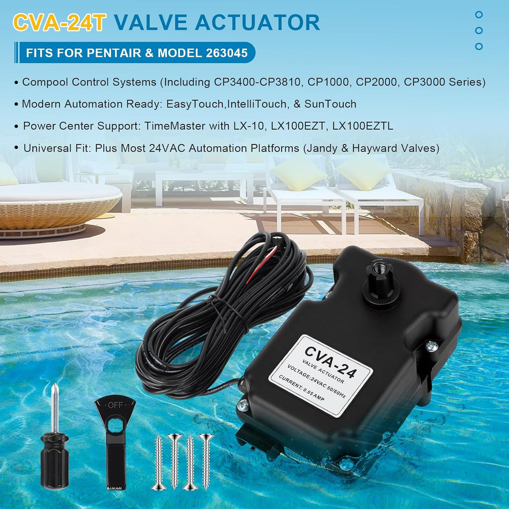 CVA-24T Pool Valve Actuator, Valve Actuator Replacement for Model 263045