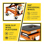 Hydraulic Motorcycle Lift Table, 350 LBS Heavy Duty Ultra-Stable Motorcycle Scissor Jack Stand Fit for Motorcycle