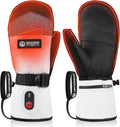 Heated Mittens for Men Women Upgraded 7.4V 3000mAh Battery Ski Gloves, Fast Charging Electric Waterproof, Touchscreen