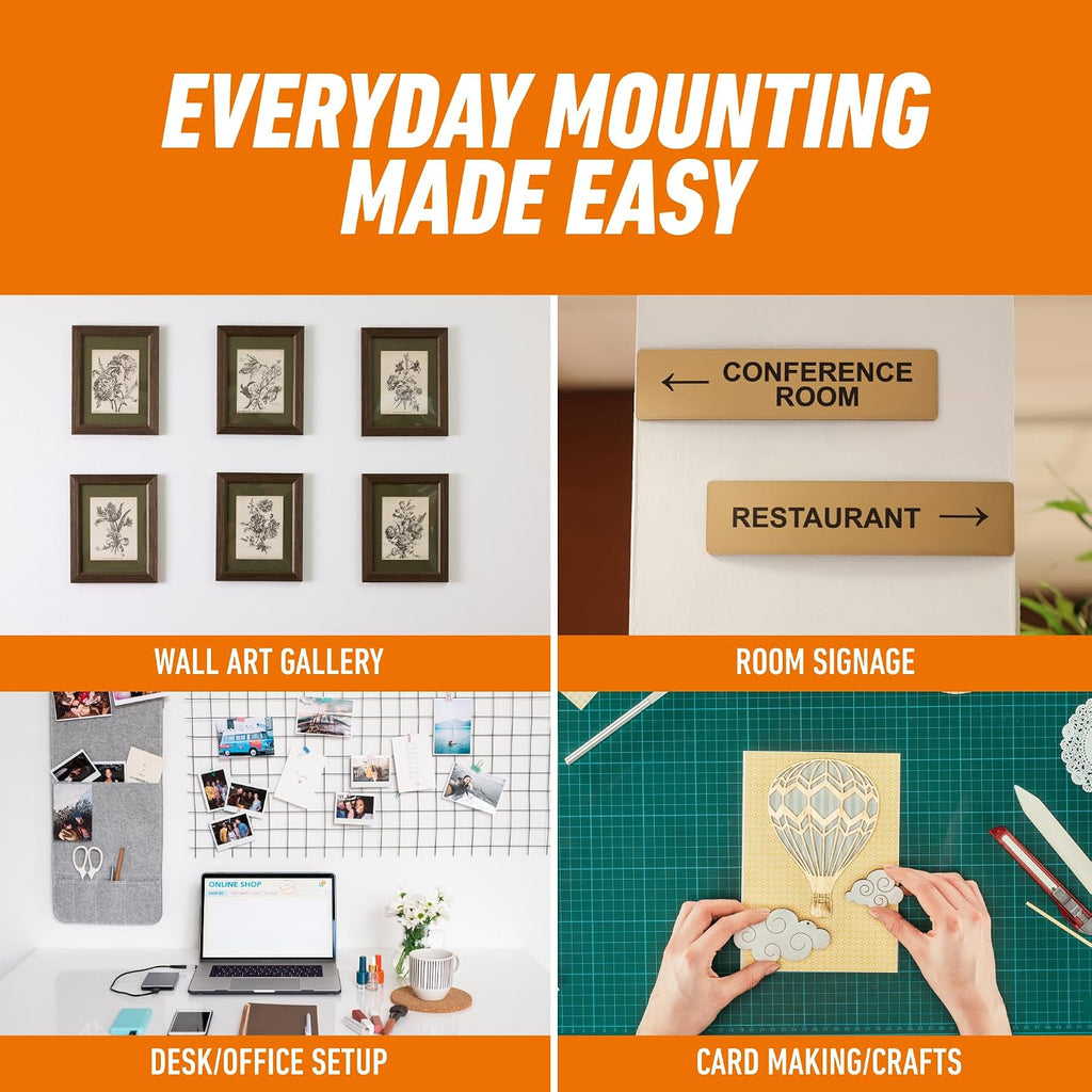 Multi-Purpose Mounting Tape, 60in, Double Sided Permanent Tape