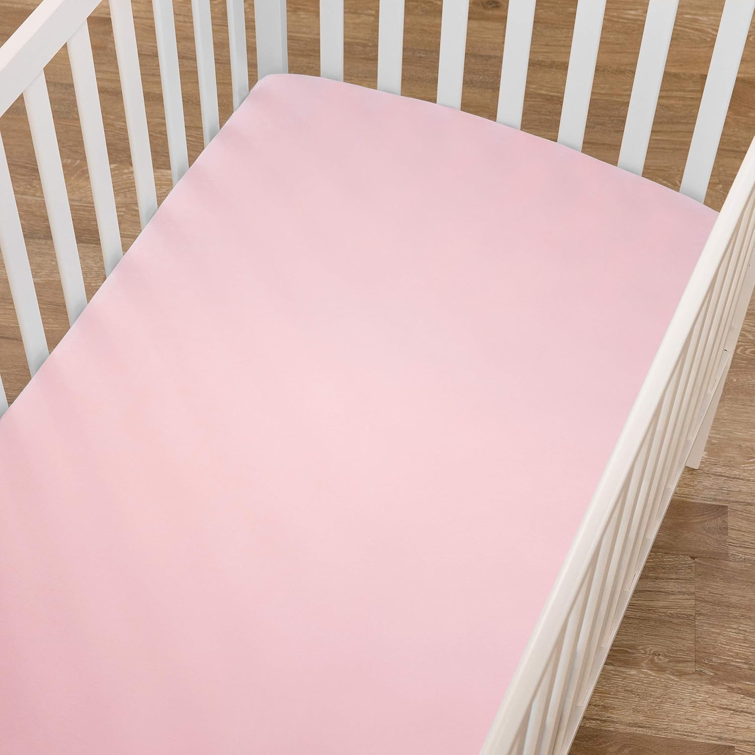 100% Natural Cotton Fitted Crib Sheet 52" x 28" - Soft, Breathable, Hypoallergenic & Gentle Toddler Bed Sheet, Baby