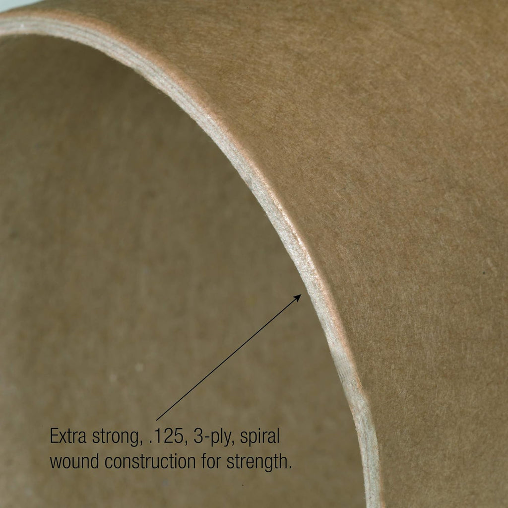 Mailing Tubes, 3" W x 24" H, 24-Pack - Heavy-Duty Round Corrugated Tubes for Mailing and Storage of Blueprints