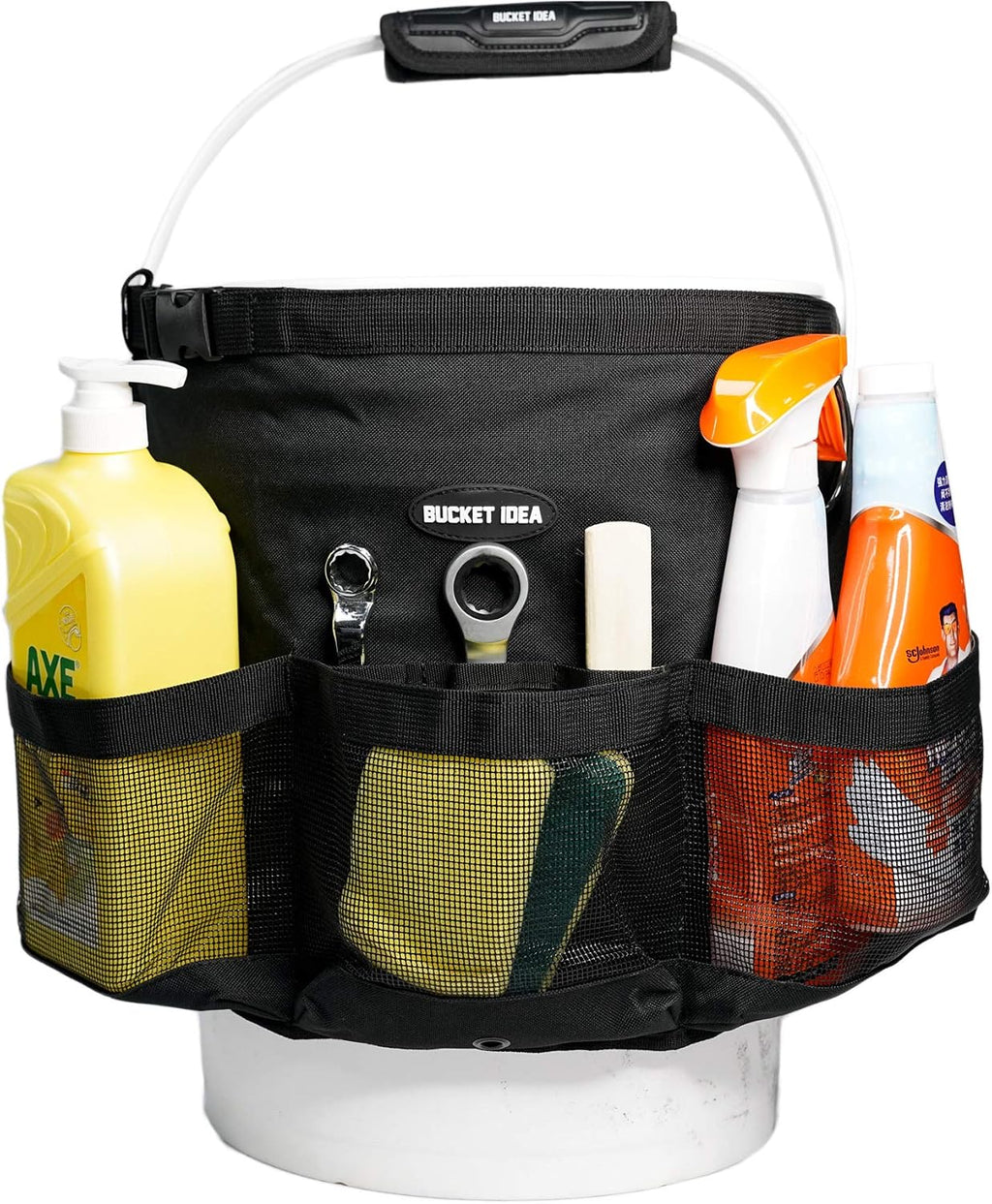 Bucket Car Wash Tool Organizer for Garden Cleaning bucket organizer Water-resistant Mesh Pockets for Clean Supplier