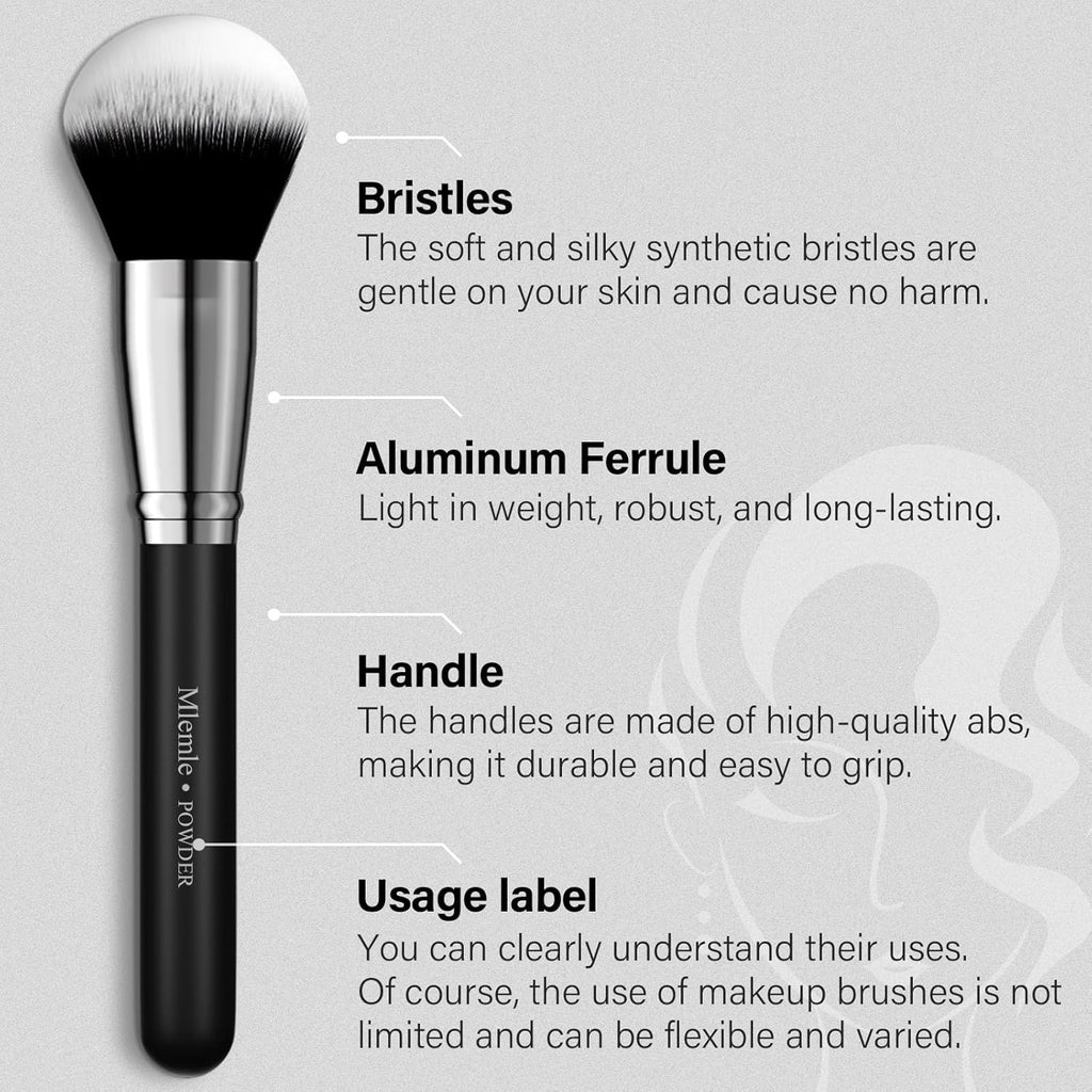 Makeup Brushes Set, Mlemle Professional 25 Pcs Makeup Kit, Include Foundation Powder Blush Concealers Eye shadows 21