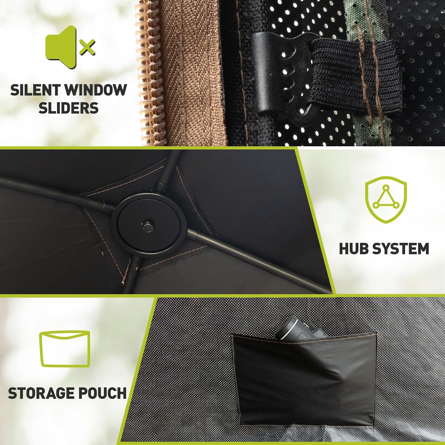 Hunting Blind, 360° See Through Ground Blind for Turkey Hunting, Turkey Ground Blind, Hunting Blind for Turkey &